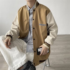 2021新款春秋休闲百搭外套男生夹克棒球服宽松潮外衣 W1799-P46图片