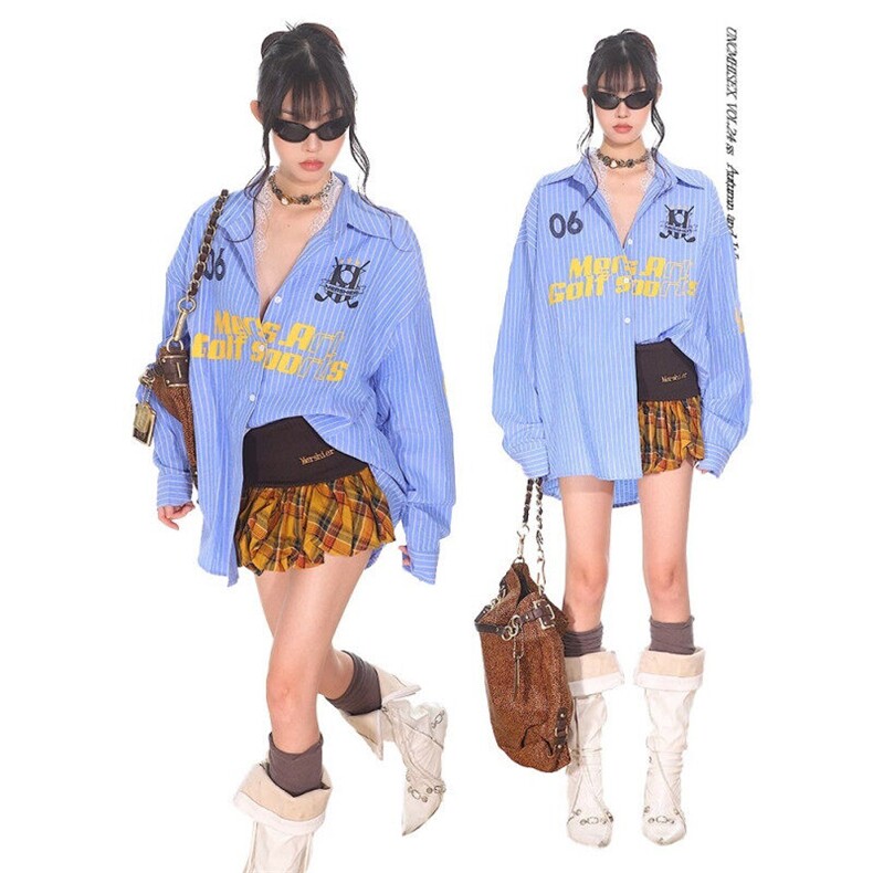 法式条纹衬衫女春秋2025新款简约时尚假两件衬衣设计感上衣,男装衬衫,星座613