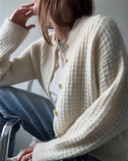 2025年秋季正反开衫女士，女装羊毛衫，佳弈羊绒