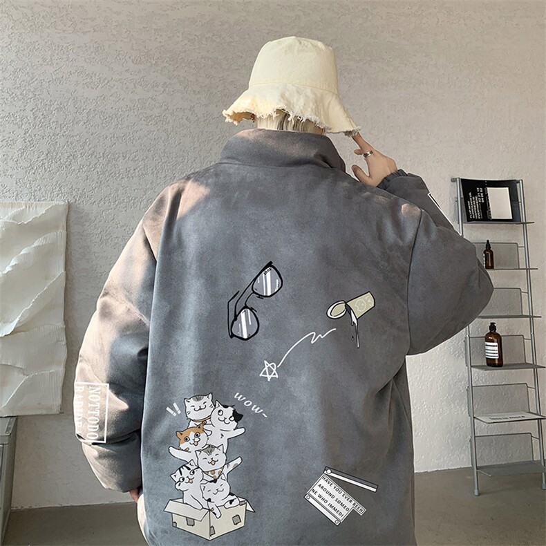 麂皮绒棉衣男大码立领棉袄子男羽绒棉服JM87115-P110,男装棉衣,电商A040