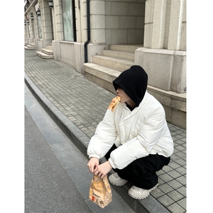 （现货） 白色棉服面包服短款 自制款图片