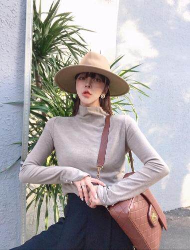 加绒打底衫袖口很有设计感SM，女装，尚映