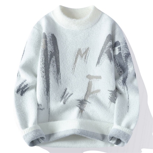 长袖青年仿貂保暖休闲打底衫百搭毛衣秋冬男士CC6626-P45图片
