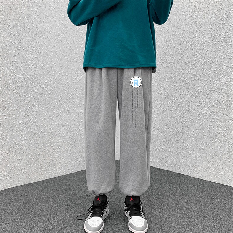 K13168-P35加绒-P45可束脚加厚加绒运动裤男大码宽松直筒卫裤男,男装休闲裤,电商A040