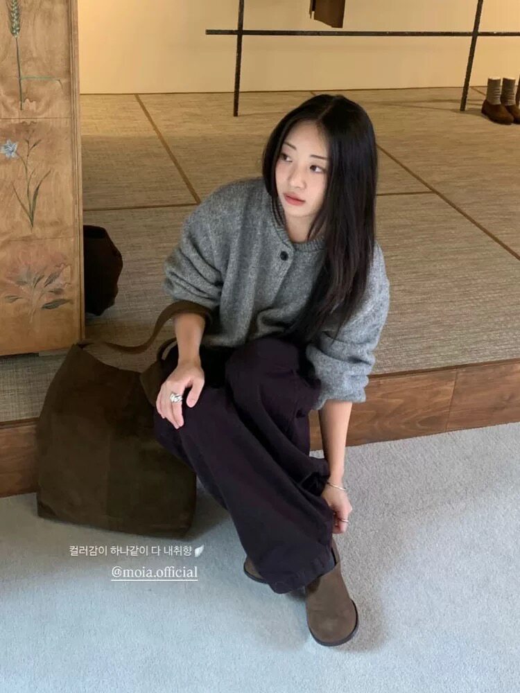 2025年秋季时尚百搭通勤简约休闲宽松羊毛衫,女装羊毛衫,恩泰羊绒