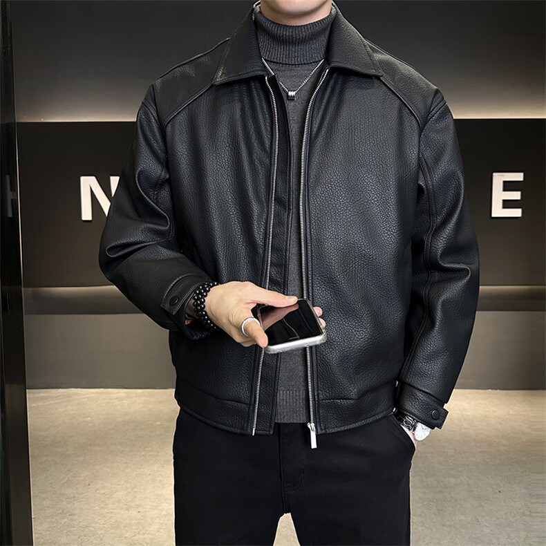 M-3XL0024-P275标90白鸭绒小翻领皮羽绒服男,男装羽绒服,电商B321-1