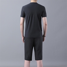 2021夏季新款时尚男士套头圆领短袖五分休闲裤套装B82021P115，男装套装，电商D230