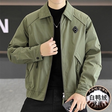 羽绒服男新标50白鸭绒夹克外套休闲时尚翻领男士上衣NY822-P135，男装夹克，星座310B-3