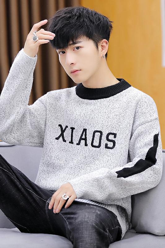 家乐7616男士毛衣2021新款冬季男装休闲圆领线衣日系复古休闲,男装针织衫/毛衣,电商D310（原电商305）