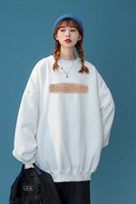 中性风简约字母印花圆领套头慵懒风大码宽松卫衣W1007P30控48，男装卫衣，A247A