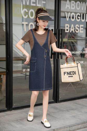 （现货）假两件连衣裙，女装连衣裙，伊娜蕾尔