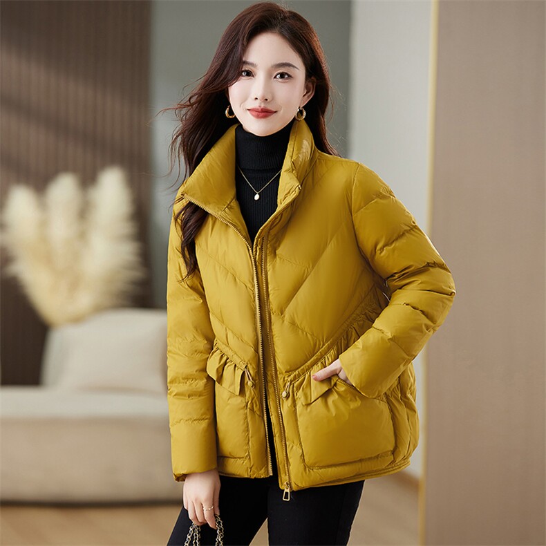 羽绒服女2023年冬季新款时尚洋气短款外套,女装羽绒服,魅影