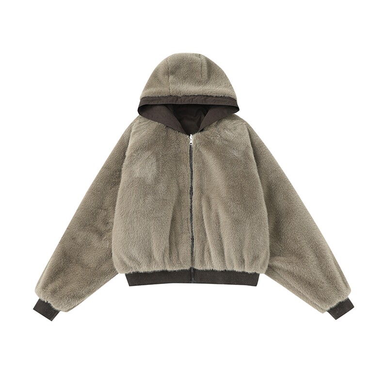 不掉毛）仿貂毛全棉冬季高品质两面穿座山雕外套MF001-P125-控239,女装短外套,星座216(原A116)