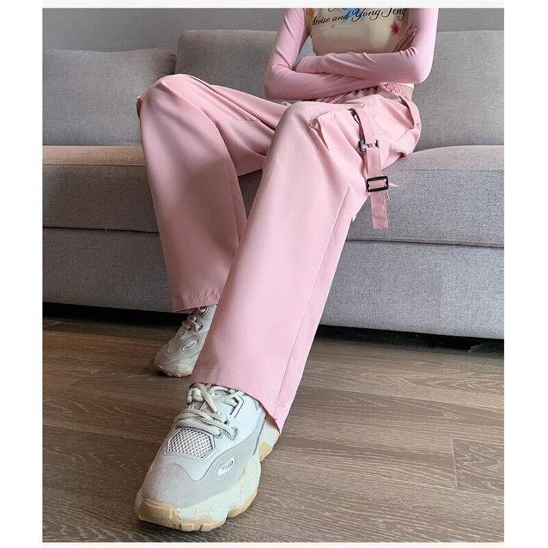小个子工装裤女秋季休闲裤高腰宽松阔腿裤美式速干运动裤常规,男装休闲裤,星座506A