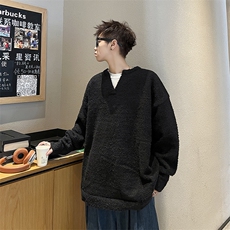 高街针织衫男士韩版潮宽松百搭帅气2024冬季ins毛衣外套MZ603-P49，男装针织衫/毛衣，星座412-2