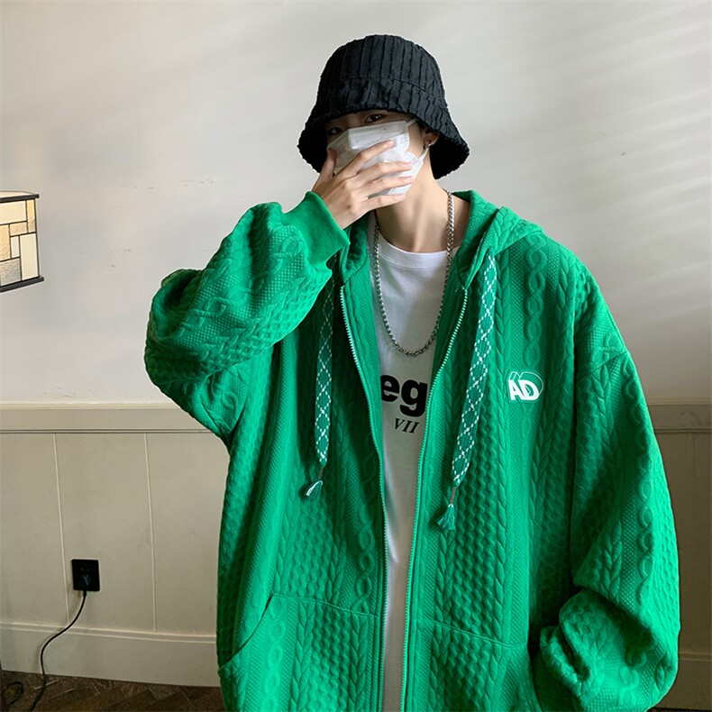 23秋冬款大麻花开衫连帽高品质卫衣夹克外套WK221-P60控88,男装卫衣,电商B370