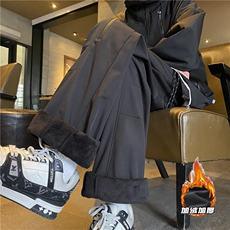 冬季机能褶皱拉链防水冲锋裤K23555-p50控68加绒K23555JR-p60控78，男装休闲裤，电商B315
