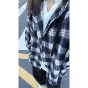 1506/QXX280/P50日系港风ins宽松衬衣图片