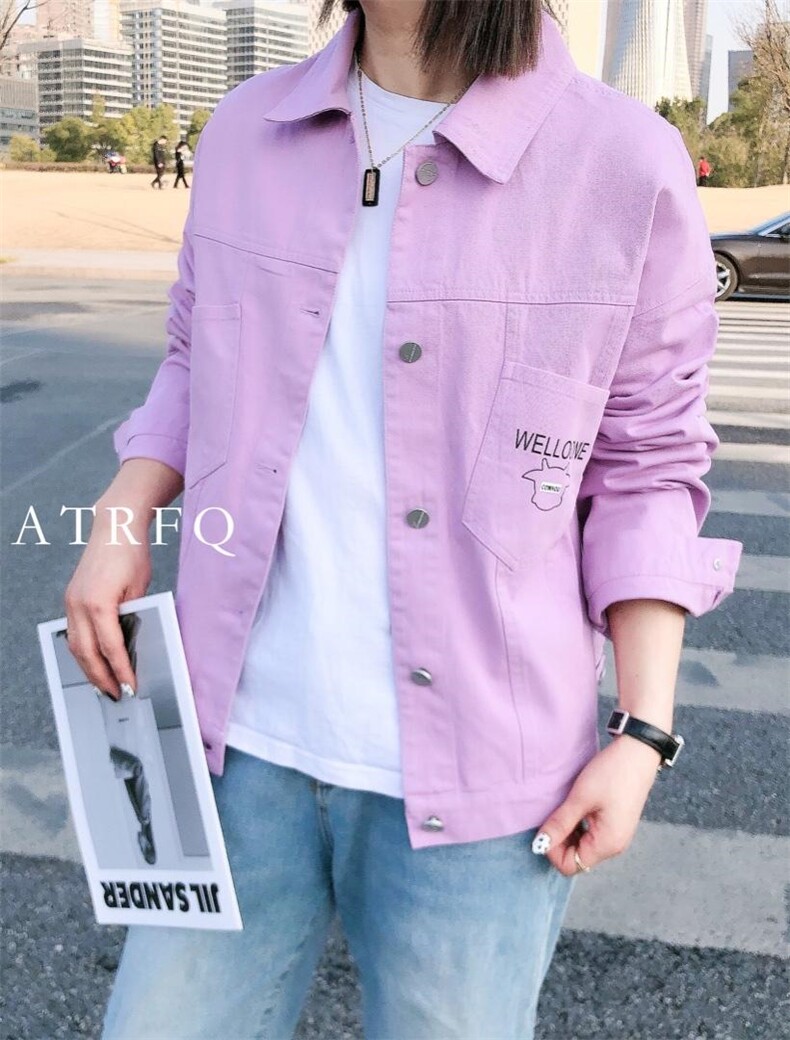 2021牛仔棉春装小牛外套，女装，爱特儿AITER