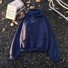 美式重磅复古连帽卫衣男女宽松休闲上衣帽衫WY0745-P50，男装卫衣，星座308B-2