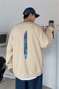港风中性情侣大码休闲运动套头卫衣男外套7666P25图片