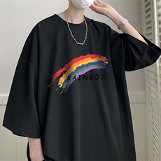春夏季七分袖t恤男大码五分袖男短袖中袖Q11064-P30，男装T恤，电商A040