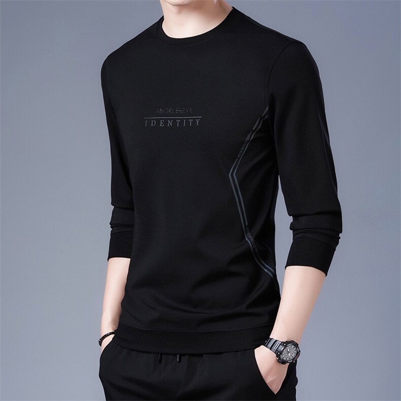 SA8912钱塘2020-2中青年男士纯色百搭圆领时尚休闲简约卫衣P62,男装卫衣,钱塘207-2