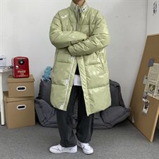 518中长款棉衣男亮面镭射港风加厚冬装棉袄男M2023P145控168，男装棉衣，星座507