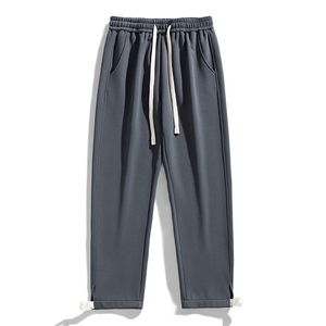 KP760 P45美式潮流休闲裤男港风宽松直筒拖地裤束脚裤卫裤图片