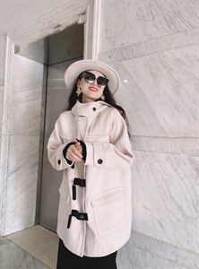 现货《双面羊绒》穿上上双面呢大衣。身体就如同呼吸般的自由。图片