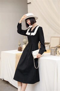 小香风连衣裙图片