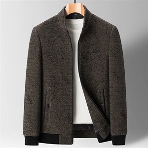 2023冬加厚夹克男中年爸爸冬装立领外套上衣爸爸装SFT82188-P175,男装夹克,电商B212（原钱塘6029）