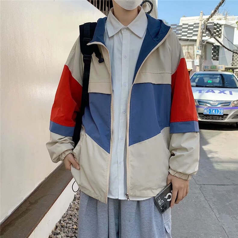 双面穿韩版帅气潮流男新款时尚夹克气质慵懒连帽潮牌W464-P62,男装夹克,星座512-2