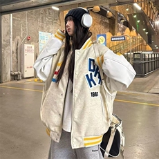 1506-1/MF9211原版做工/P70潮流高街潮牌宽松情侣款潮夹棉外套，女装短外套，星座1506-1