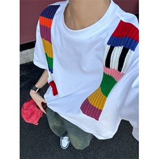 XZ1005-1-TTH0043-批58，夏季彩虹短袖T恤，男装T恤，星座1005-1