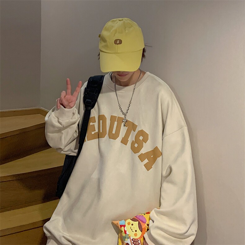 麂皮绒卫衣男士秋季新款美式高街复古休闲外套WY08127-P45,男装卫衣,星座308B-1