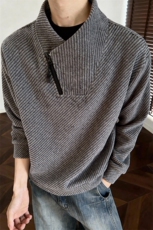 (有原版亮片)美式条纹交叉V领卫衣XZ514-2-HWY70-常规P25加绒P30，男装卫衣，星座514-2(原B239)