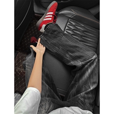 B221美式ins高街暗黑拼接修身微喇牛仔裤LK25566-特P45控78，男装牛仔裤，电商B221