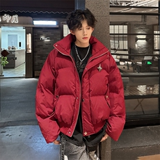 405A美式高街个性金属设计印花满天星棉服MY24912-特批85控158，男装棉衣，星座405A