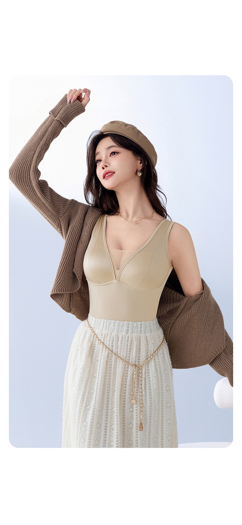 2025百搭简约时尚吊带背心，女装背心吊带，湘姗