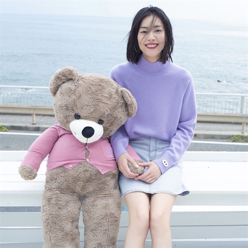 反季清仓大表姐刘雯同款羊毛衫女款毛衣宽松慵懒风半高领猪鼻羊绒,针织衫/毛衣,美莎羊绒