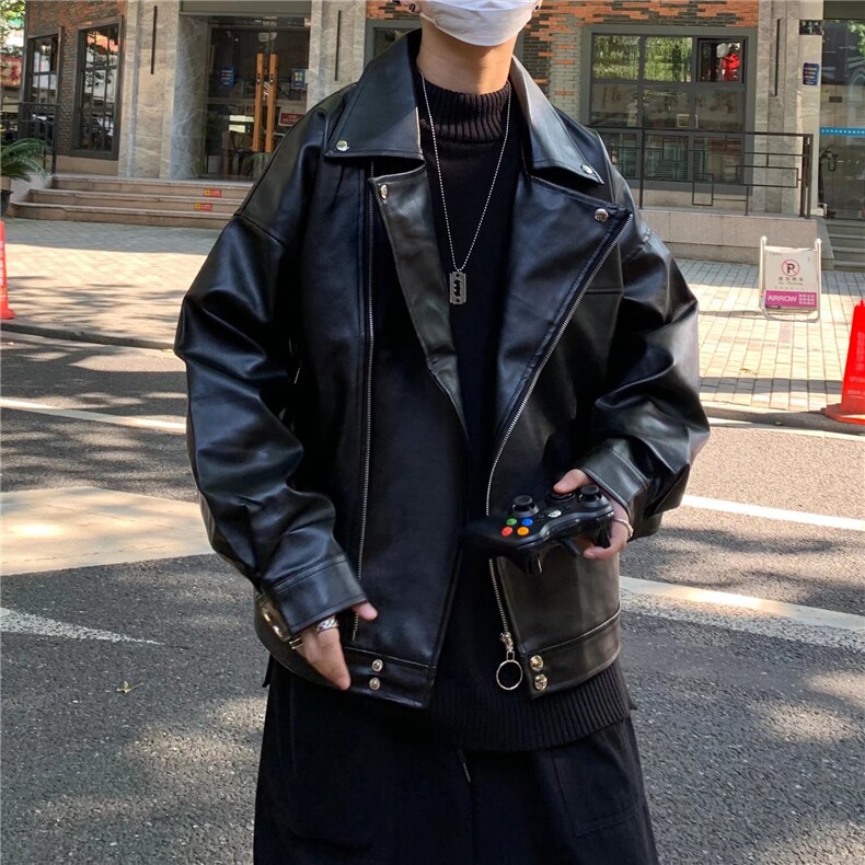 潮流夹克潮男春季PU皮夹克J181P73,男装夹克,星座1116-2