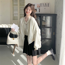 新中式国风白色夹克女2025秋季新款宽松独特超好看高级感短款外套，女装短外套，2C087