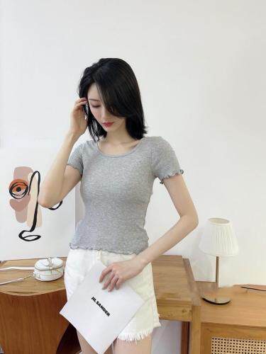 现货，跑量款木耳边小衫小女人，女装，柒外