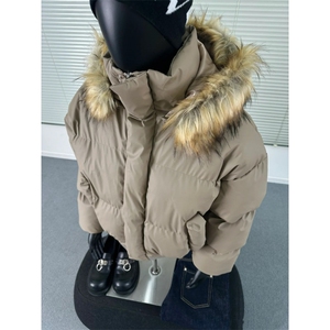 【有货】DMY63-P138可拆卸帽子毛领PU皮棉服男冬季短款连帽外套,空姐帽搭配什么衣服图片图片