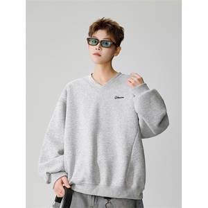 刺绣v领卫衣男 cp120-特p40图片