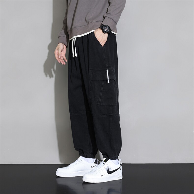 M-8XL棉秋季新款大码平脚多袋工装潮流休裤109-K505-P60,男装工装外套,星座109