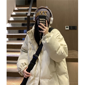 中性风 PU皮棉衣情侣装男装立领棉衣宽松棉服冬装外套G1071 P128图片