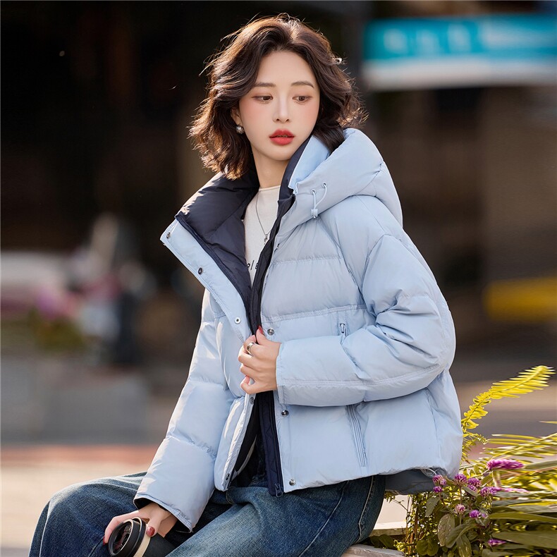 2026年冬季休闲风保暖羽绒外套,女装羽绒服,红依一坊