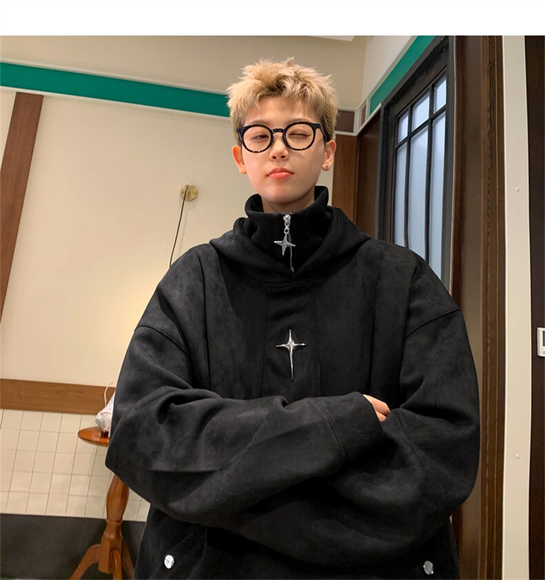 ！连帽卫衣男帽衫男6613-P68控88加绒款(JR)-P78:98,男装卫衣,星座307A